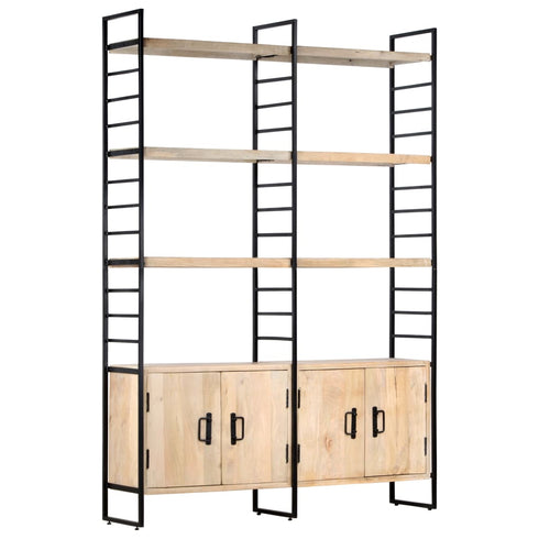 Rustika Rowe -  4Tier Bookcase 124x30x180 cm Solid Mango Wood